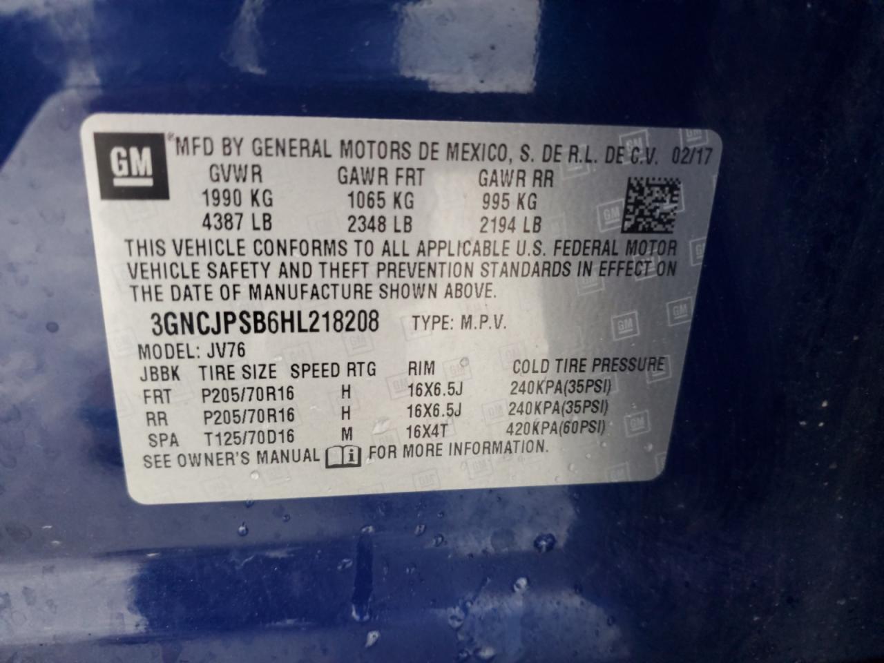 Chevrolet Trax 1lt Image 13