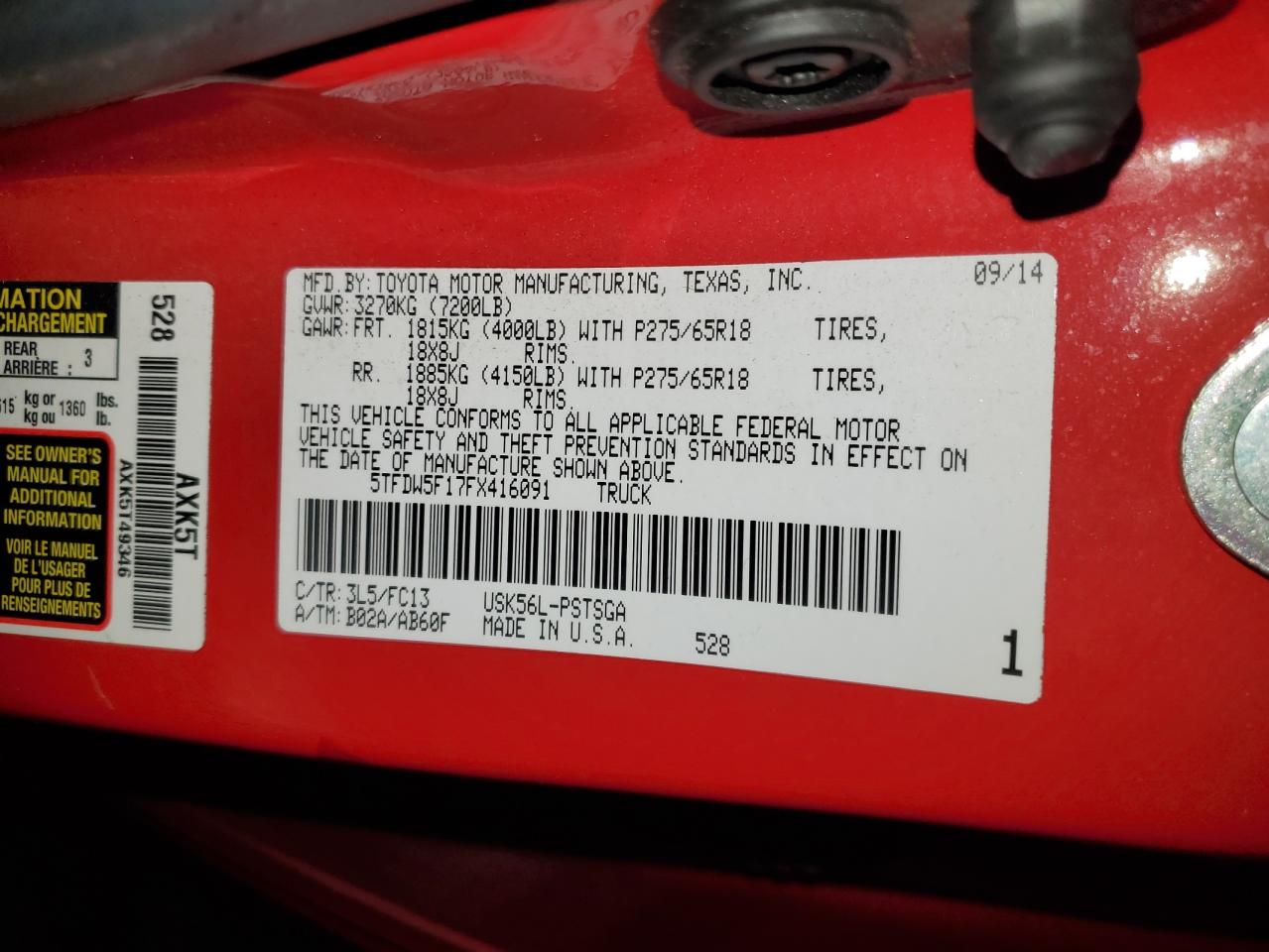 Toyota Tundra Crewmax Sr5 Image 11