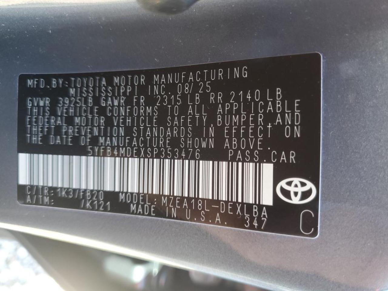 Toyota Corolla Le Image 4