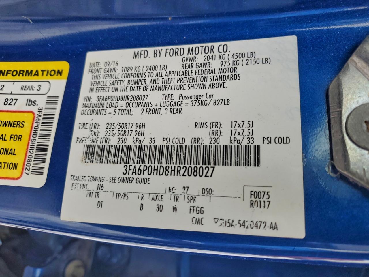 Ford Fusion Se Image 8