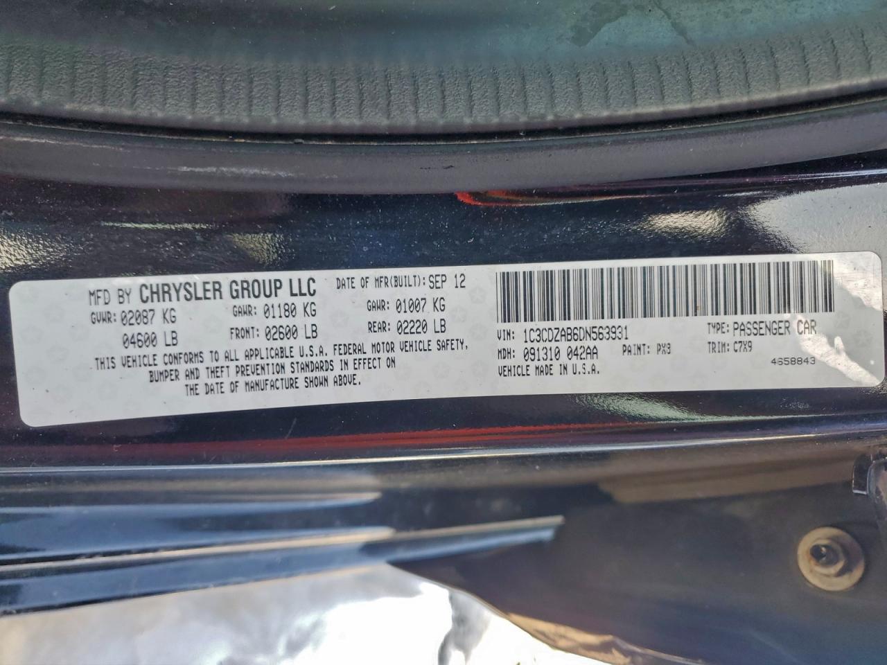 Dodge Avenger Se Image 7