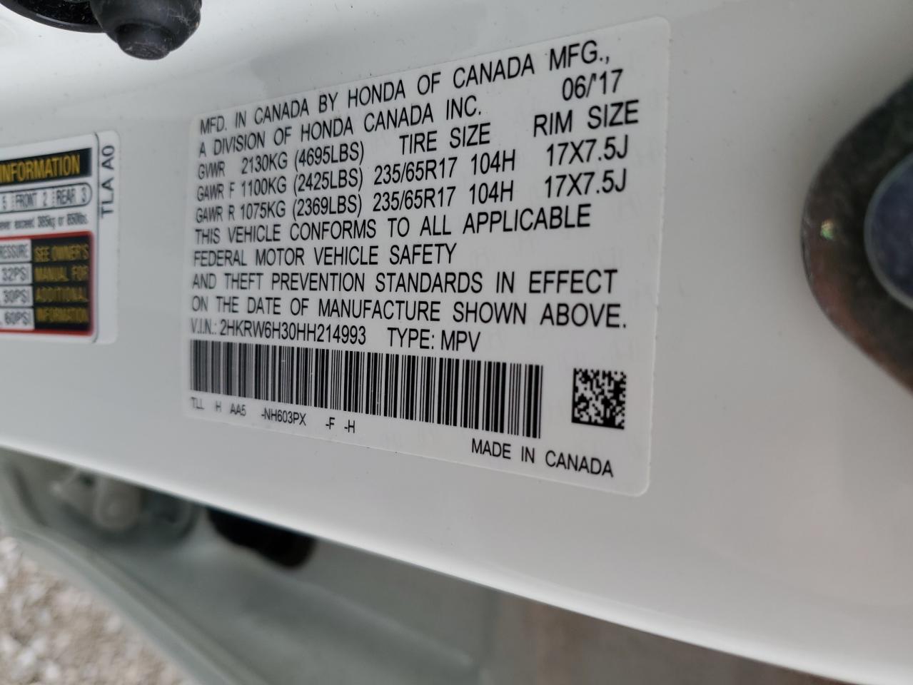 Honda Crv Lx Image 12