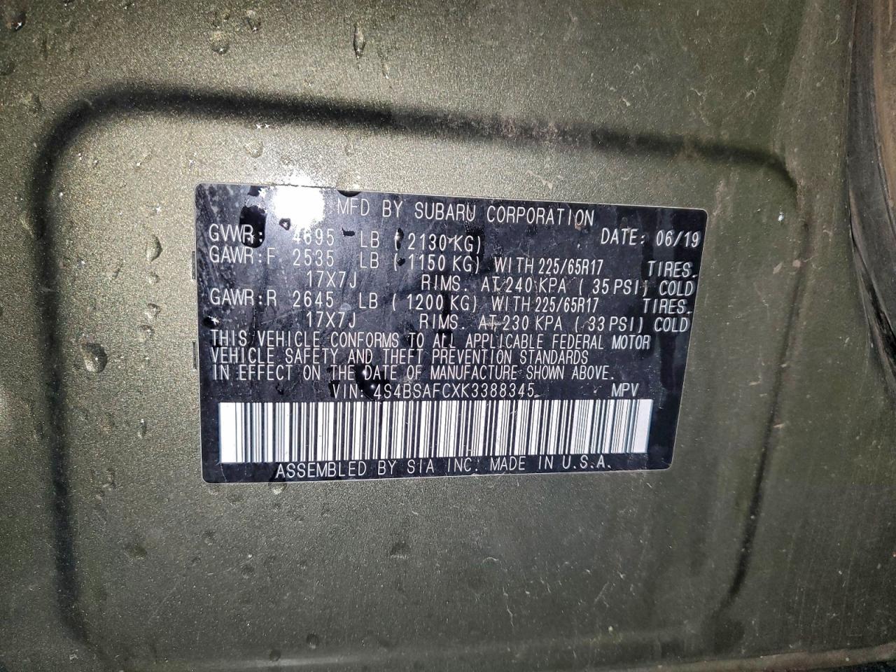 Subaru Outback 2.5i Premium Image 13