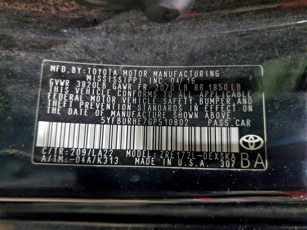 Toyota Corolla L Image 8