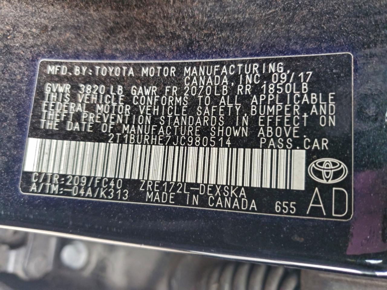 Toyota Corolla L Image 12