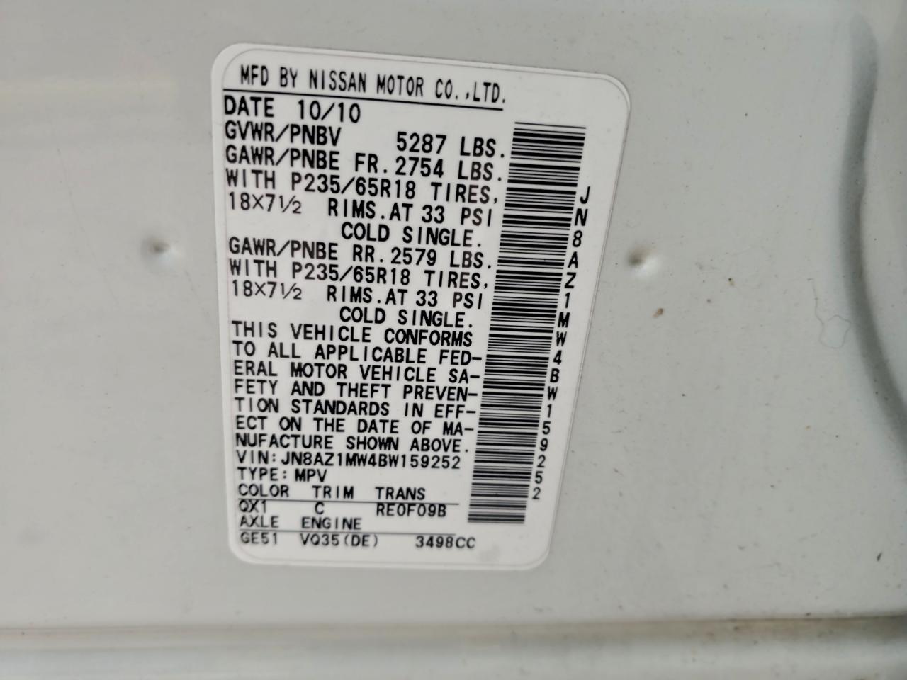 Nissan Murano S Image 9