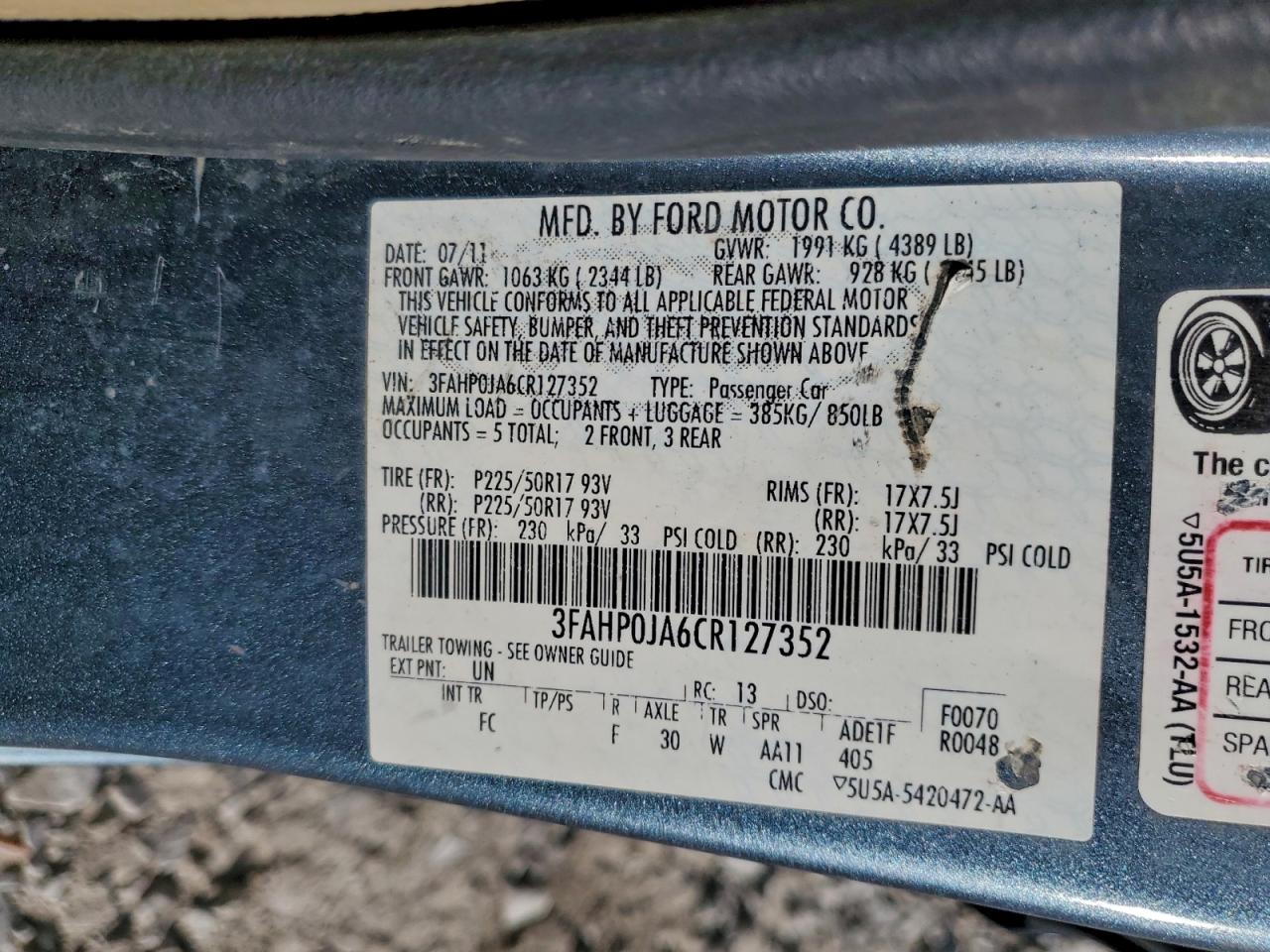 Ford Fusion Sel Image 2