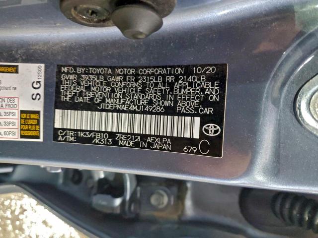 Toyota Corolla Le Image 8