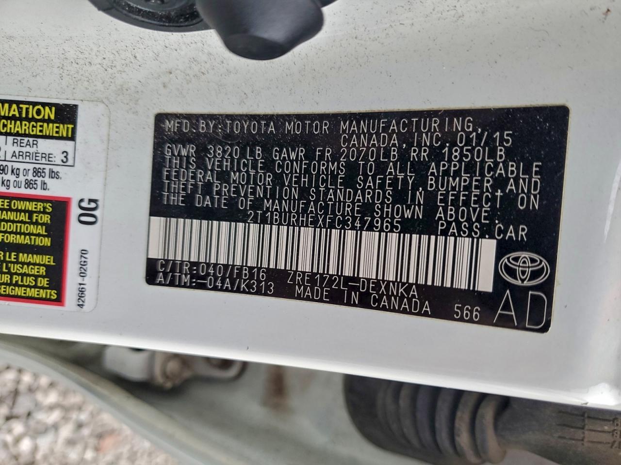 Toyota Corolla L Image 9